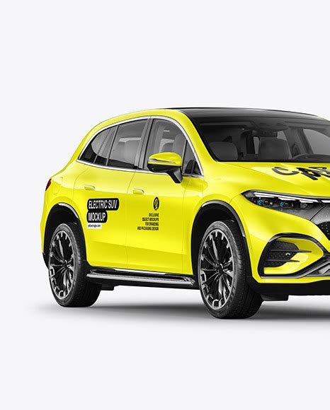 Download Free Electric Crossover SUV - Half Side View PSD Generator Free PSD Mockups