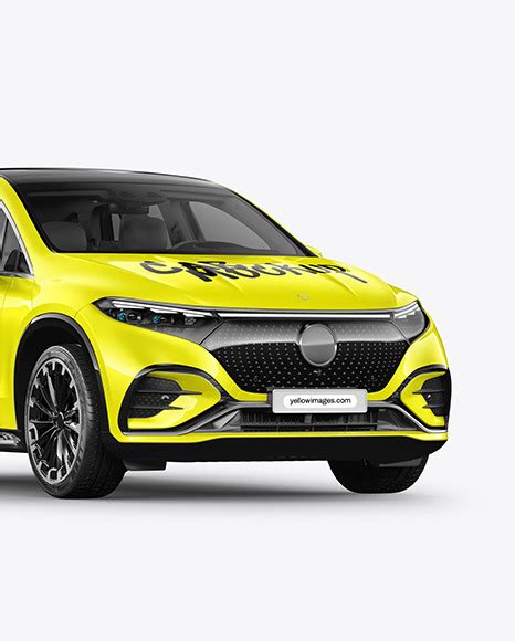 Download Free Electric Crossover SUV - Half Side View PSD PSD Yellowimages Free PSD Mockups