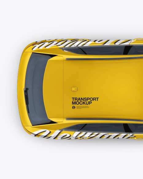 Download Free Electric Crossover SUV - Top View PSD Yellowimages.com Free Object Mockups PSD Files