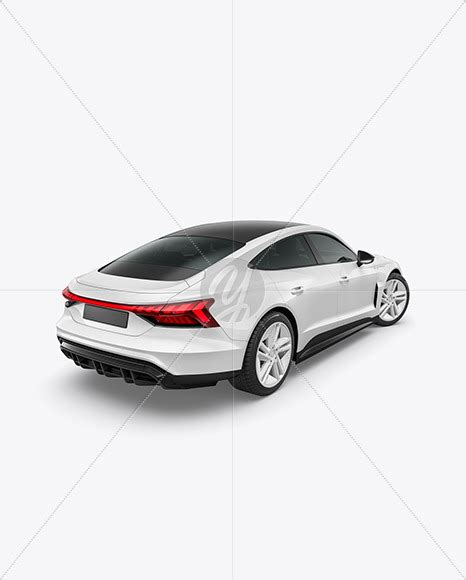 Download Free Electric Executive Car Mockup - Back Half Side View PSD Generator PSD Files