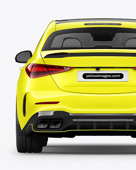 Download Free Electric Executive Car Mockup - Back View PSD Free Mockups Yellowimages PSD PSD Files