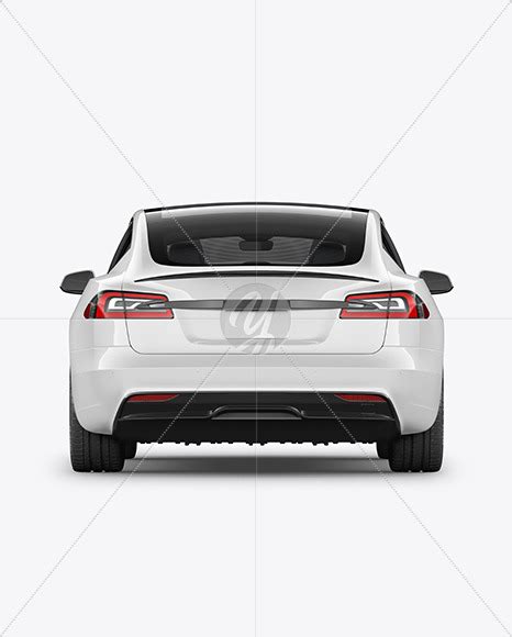 Download Free Electric Executive Car Mockup - Back View PSD Placeit PSD Files