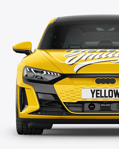 Download Free Electric Executive Car Mockup - Front View PSD PSD Yellowimages PSD Files