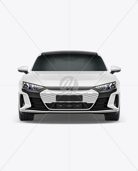 Download Free Electric Executive Car Mockup - Front View PSD TIFF Files PSD Files