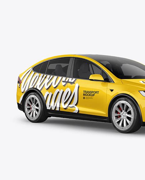 Download Free Electric Executive Car Mockup - Half Side View PSD Generator PSD Files