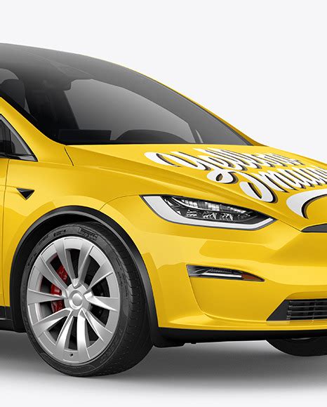 Download Free Electric Executive Car Mockup - Half Side View PSD Object Mockups PSD Files