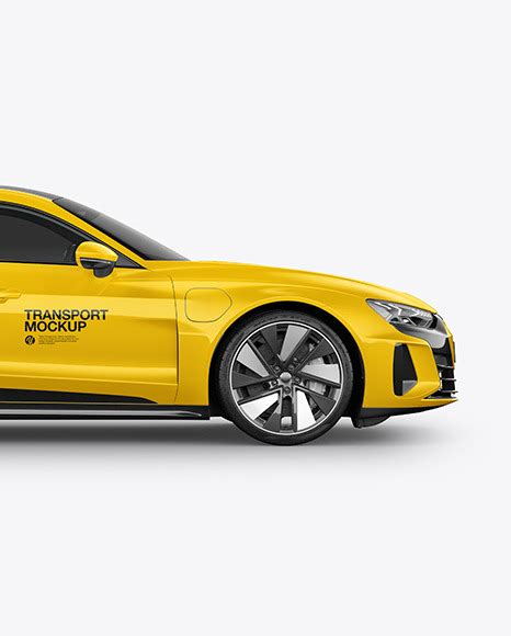 Download Free Electric Executive Car Mockup - Side View PSD Generator PSD Files