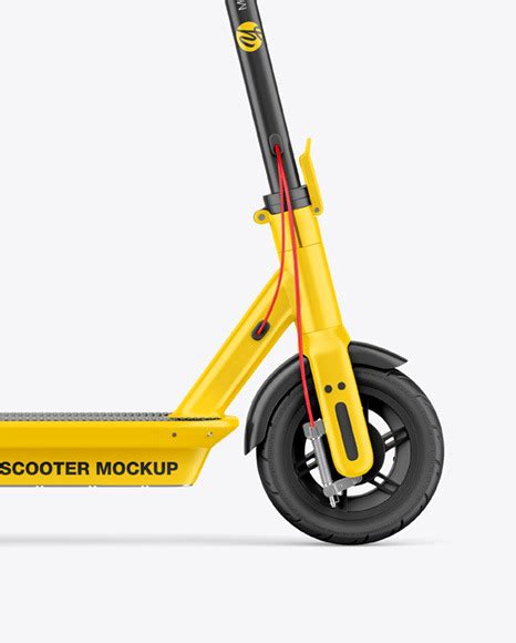 Download Free Electric Scooter Mockup - Side View PSD PSD Yellowimages PSD Files