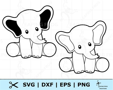 Download Free Elephant - SVG File, DXF File Cameo