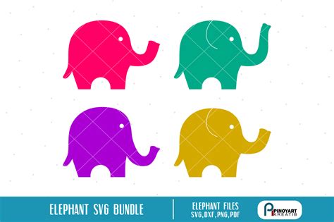 Download Free Elephant - SVG File, DXF File Commercial Use