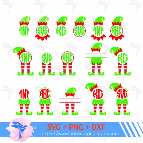 Download Free Elf Monogram Clipart DXF Files