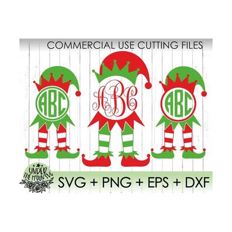 Download Free Elf Monogram Clipart For Crafts