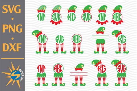Download Free Elf Monogram SVG, PNG, DXF Digital Files Include For Silhouette