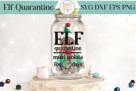 Download Free Elf Quarantine SVG File Cameo