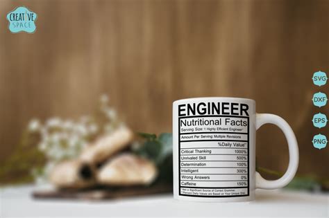 Download Free Engineer Nutritional Facts Svg DXF Files