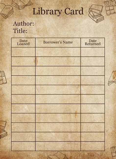 Download Free Ephemera Vintage Library Card Printable Tags Files DXF Files