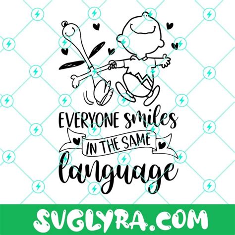 Download Free Everyone Smiles in the Same Language SVG Cut File Files for Cricut