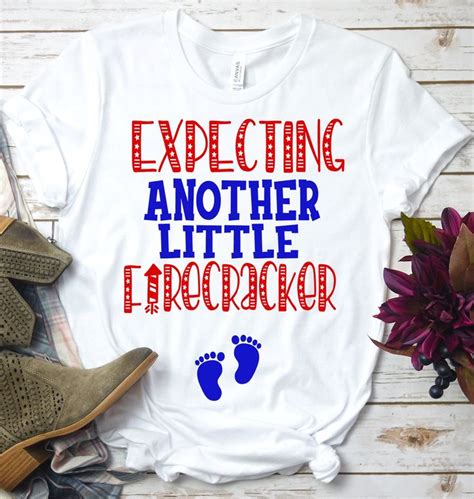 Download Free Expecting A Little Firecracker July 4th Commercial Use DXF Files