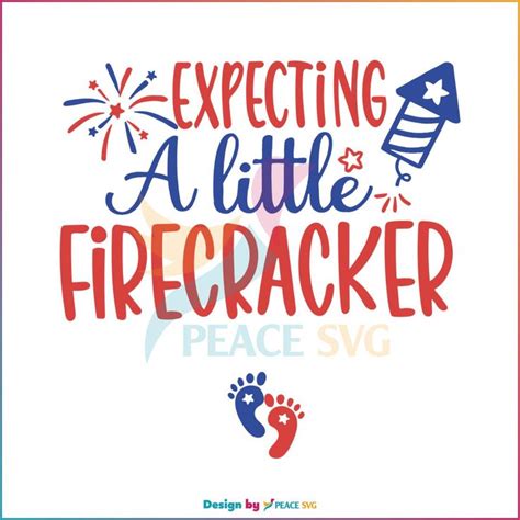 Download Free Expecting A Little Firecracker July 4th Crafts