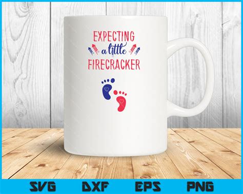 Download Free Expecting A Little Firecracker July 4th Files Free PSD Mockups