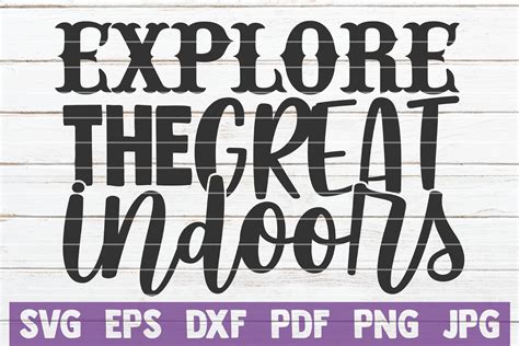 Download Free Explore The Great Indoors SVG Cut File DXF Files
