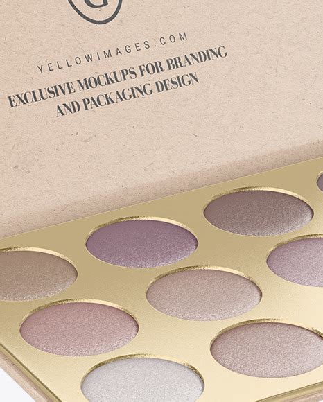 Download Free Eyeshadow with Kraft Paper Box Mockup PSD PSD Yellowimages PSD Files