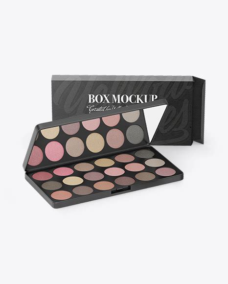 Download Free Eyeshadow with Kraft Paper Box Mockup PSD Placeit PSD Files