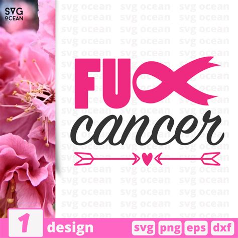 Download Free FU Cancer SVG Cut File DXF Files