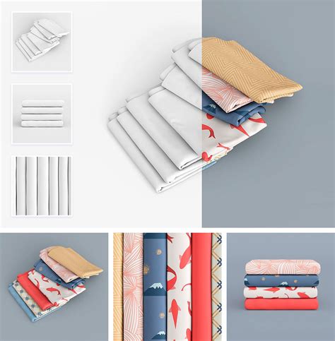 Download Free Fabric Stack Mockup Set PSD Templates Generator Yellowimages