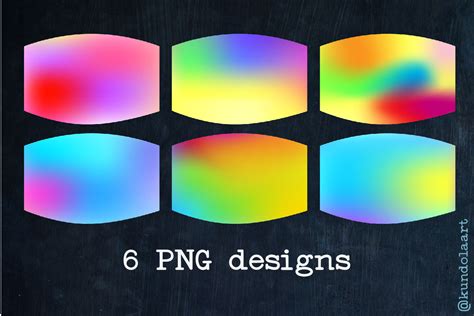 Download Free Face Mask sublimation designs. PNG. Gradient Ombre Designs Files Free PSD Mockups