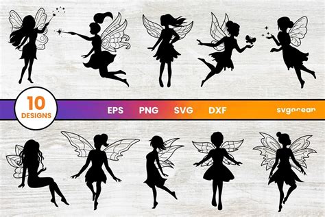 Download Free Fairy Princess - SVG File, DXF File Creativefabrica Free PSD Mockups