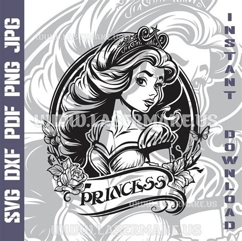 Download Free Fairy Princess - SVG File, DXF File Files DXF Files