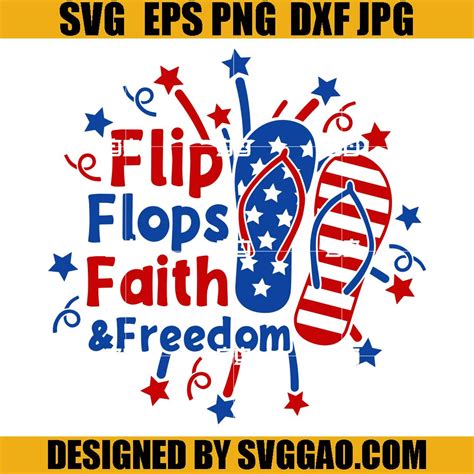 Download Free Faith And Flip Flops SVG Cutting Files Files