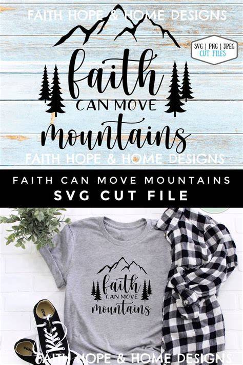 Download Free Faith Can Move Mountains DXF Files