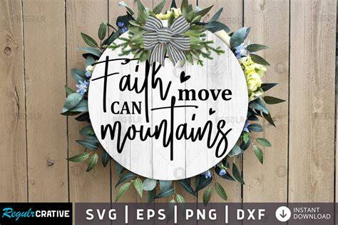 Download Free Faith Can Move Mountains For Crafts