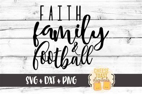 Download Free Faith Family Football DXF Files