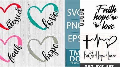 Download Free Faith Hope Love Files For Crafts