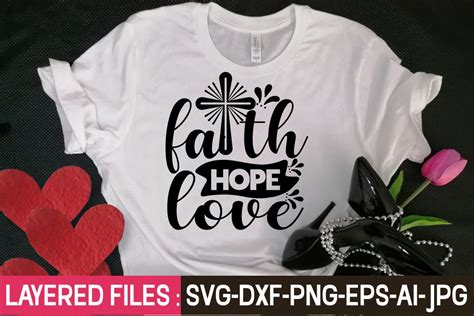 Download Free Faith Hope Love SVG Cut File Files DXF Files