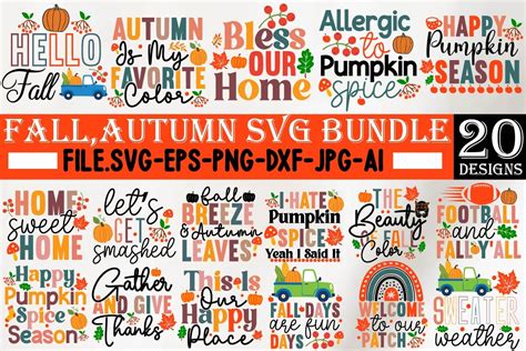 Download Free Fall | Autumn SVG Bundle | M29 DXF Files