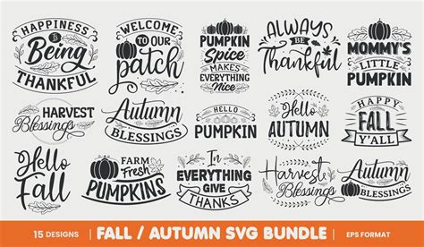 Download Free Fall | Autumn SVG Bundle | M29 Silhouette