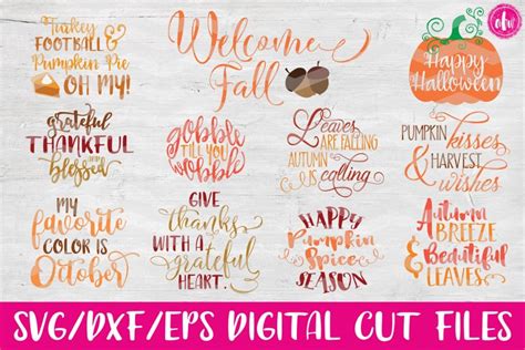 Download Free Fall Bundle - SVG, DXF, EPS Cut Files Files