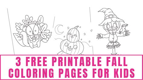 Free Fall Coloring Pages Printable