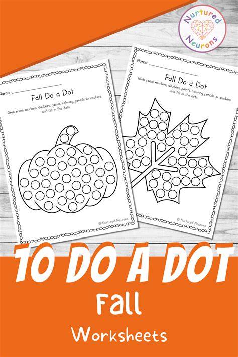 Free Fall Dot To Dot Printables