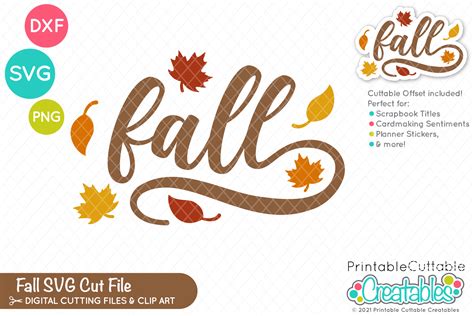 Download Free Fall Hand Lettering Cut File For Cricut