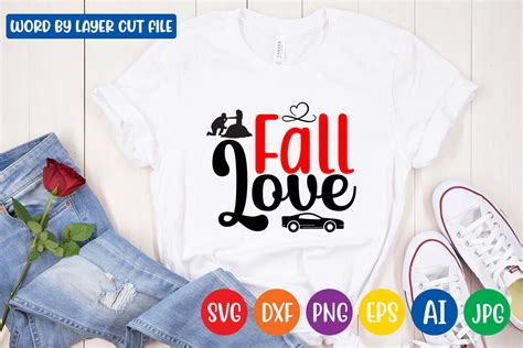 Download Free Fall In Love SVG Cut File Easy Edite