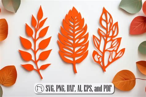 Download Free Fall Leaves - SVG File, DXF File Crafts