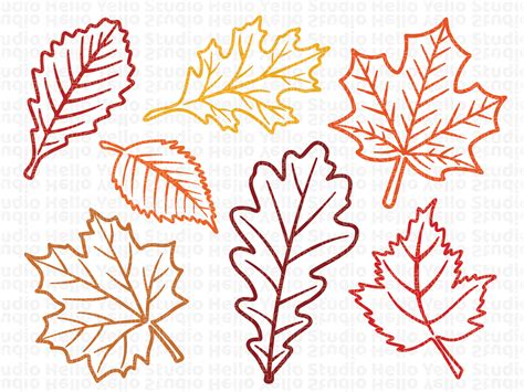 Download Free Fall Leaves - SVG File, DXF File Easy Edite