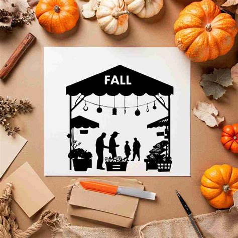Download Free Fall Market SVG For Silhouette