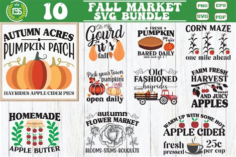 Download Free Fall Market SVG for Cricut Machine