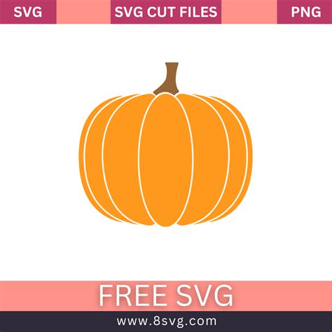 Download Free Fall Pumpkin - SVG File, DXF File Silhouette for Cricut